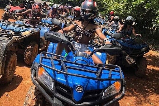 4 Activities Combo Boat Tour with ATV Montego Bay - Sandy Bay: ziplining, then horseback riding into the Caribbean water