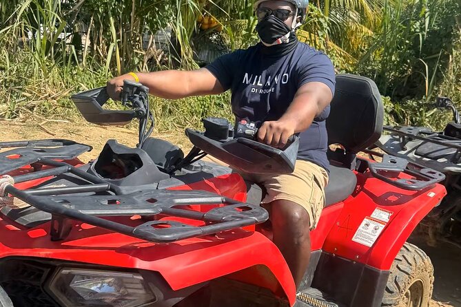 “ATV Adventure & Rick’s Café Experience from Montego Bay - Montego Bay pickup in an air-conditioned vehicle, with Thomas running the day