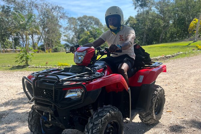 ATV , Bamboo Rafting & Horseback Ride Tour From Montego Bay - Stop 2: Rad Venture ATV ride through jungle and mud