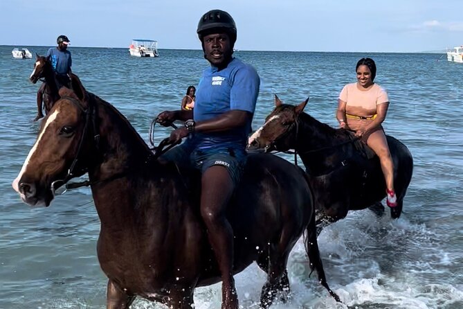 ATV , Bamboo Rafting & Horseback Ride Tour From Montego Bay - Stop 1: White River Calypso bamboo rafting and tubing stop