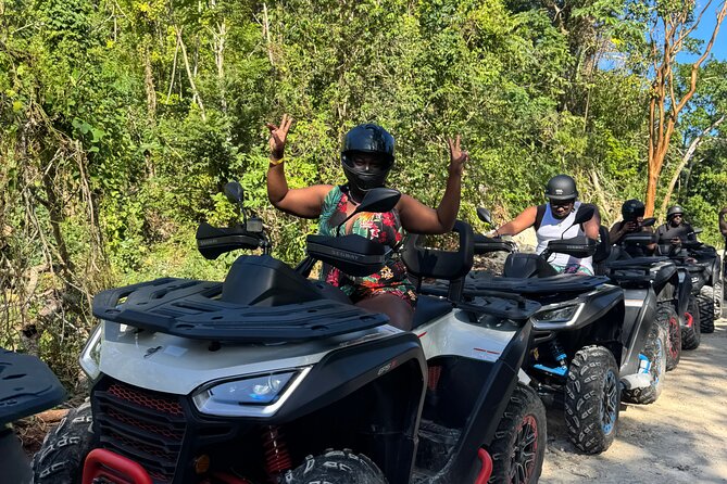 Atv ride in Montego Bay - Tallawah Outpost to Checkout, Then the Safety Brief