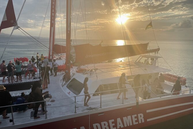 Bamboo Rafting, Catamaran Party Cruise and Ricks Cafe - Rick’s Café at the West End Cliffs, sunset, live music, cliff jumps