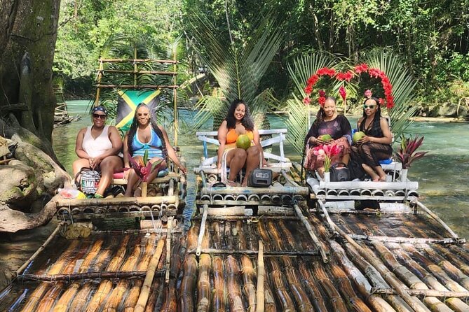 Bamboo Rafting with Limestone Foot Massage Montego Bay - Drinks, Coconut Sips, Reggae, and Country Road Energy