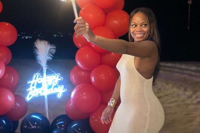 Birthday Dinner On Beach In Montego Bay Jamaica - Birthday setup details that actually feel personal