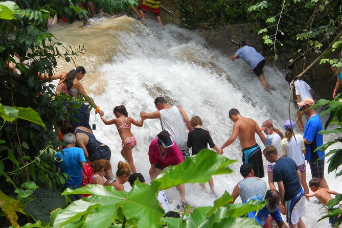 Blue Hole and Dunn's River Falls from Montego Bay - Blue Hole waterfalls: rope swing, caves, and a real nature break