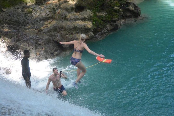 Blue Hole and Secret Falls plus Dunn's River Falls Combo Tour - Blue Hole and Secret Falls: Caves, Rope Swings, and Cliff Jumps