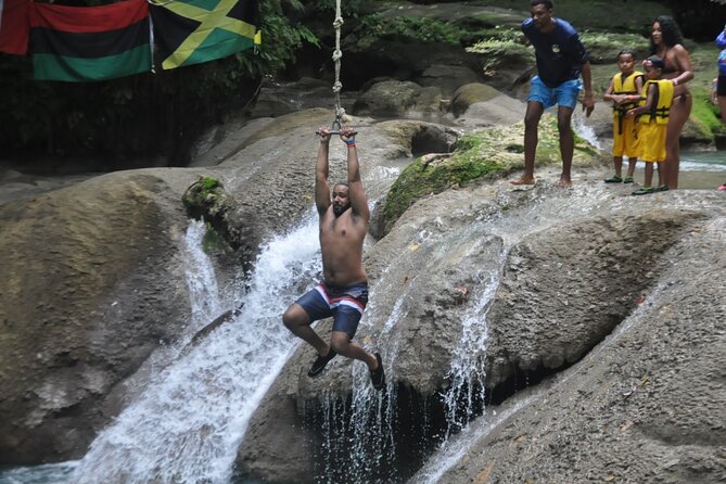 Blue Hole and Shopping in Ochi Rios - Blue Hole First: Swimming and Climbing in Jamaica’s Rainforest