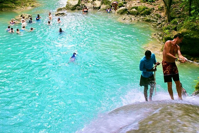 Blue Hole & Konoko Falls Park Combo Tour from Montego Bay - Scotchies Jerk Centre: where the food fits in