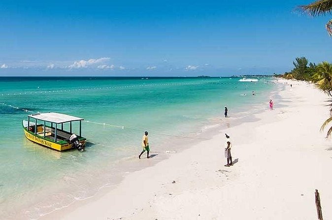 Blue Hole Mineral Spring, Ricks Cafe, 7 Mile Beach and Shopping Private Tour - Ricks Cafe: Live Music, Sunset Energy, and Cliff Jumping Views
