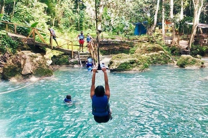 Blue Hole Secret Falls and River Tubing Private Tour - Key highlights to watch for