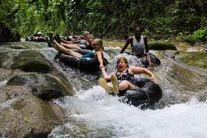 Blue Hole Secret Falls and River Tubing Private Tour - Stop 2: White River tubing with rainforest scenery and Class II rapids