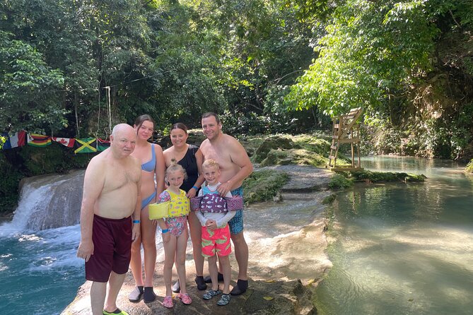 Blue Hole Secret Falls from Falmouth - Water Fun Options, Plus What “Moderate Fitness” Means
