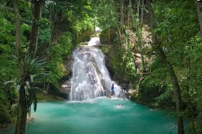 Blue Hole Waterfalls and Rasta Garden from Montego Bay - Getting started at Whitter Village in Montego Bay