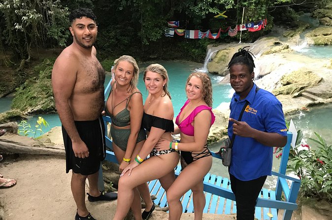 Blue hole waterfalls + horseback riding from Montego bay - Blue Hole Waterfalls: Rope Swings and Cliff Jumping
