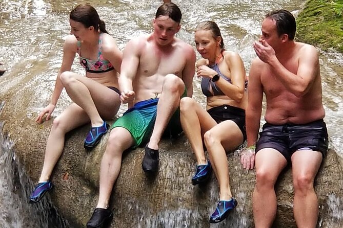 Chuck Norris Secret Falls/Blue Hole - Stop 1 at the Blue Hole: pools, cliff jumps, and the Tarzan rope