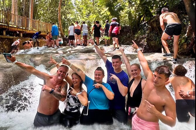 Combo Tour Dunn's River Falls and BlueTour from falmouth - Dunn’s River Falls: 180 ft of guided climbing and beach time