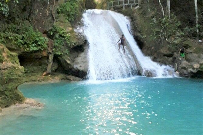 Dunn's Falls and Blue Hole Daytrip with Lunch from Montego Bay & Trelawny - Stop 1 at Blue Hole River Adventure: pools, waterfalls, and the swing