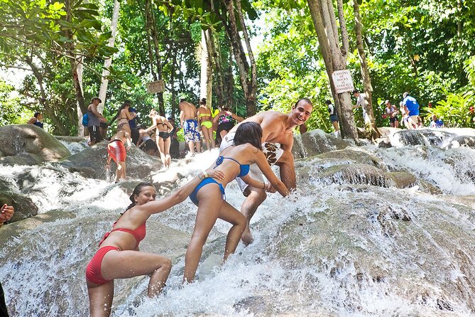 Dunn's River and Blue Hole with lunch combo from Montego Bay - Dunn’s River Falls: climbing the cascading 600+ foot waterfalls