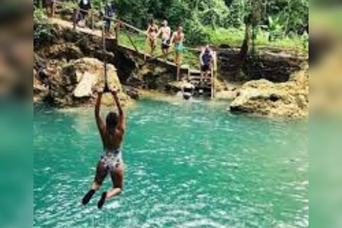 Dunn's River Falls and Blue Hole Secret Falls Combo Daytrip - Blue Hole in Ocho Rios: Limestone Sinkhole, Swim Options, and a Hidden Waterfall Walk