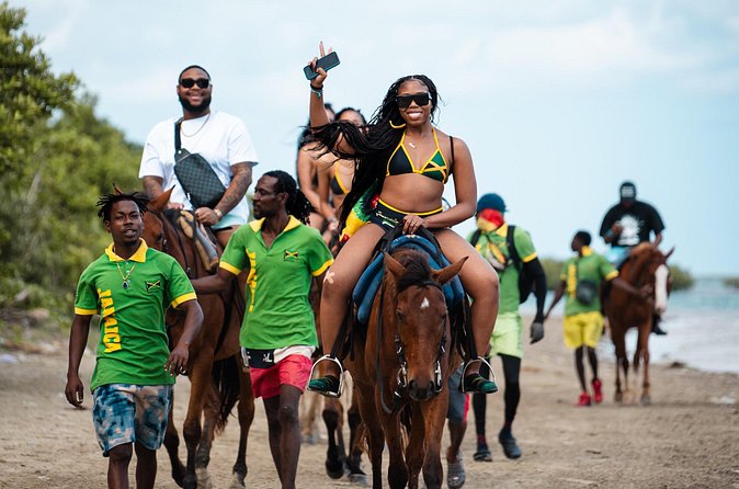 Dunn's River Falls and Horseback Riding Adventure Ocho Rios Ja - Included Drinks, Lunch Choices, and the Jerk Pork Reality