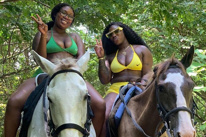 Dunn's River Falls Climb, Zipline and Horseback Riding Private Tour - Horseback Riding by the Beach and Through the Waves
