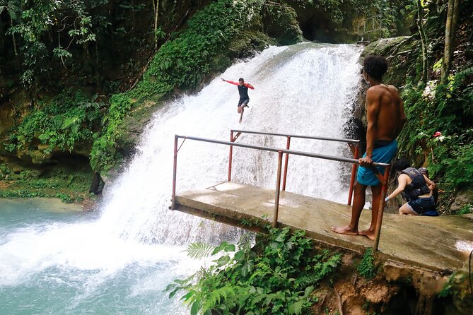 Dunn's River Park & Blue Hole Waterfall Combo from Montego Bay - What you pay: value check on $135 per person