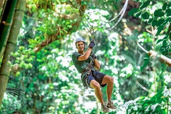 Dunns River Falls, Rafting, Zipline & Horseback from Montego Bay - One Day With Four Big Jamaica Hits