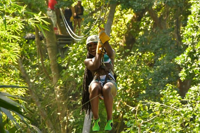 Dunns River Falls, Rafting, Zipline & Horseback from Montego Bay - Scotchies Drax Hall: Jerk Lunch and Real-Time Refuel