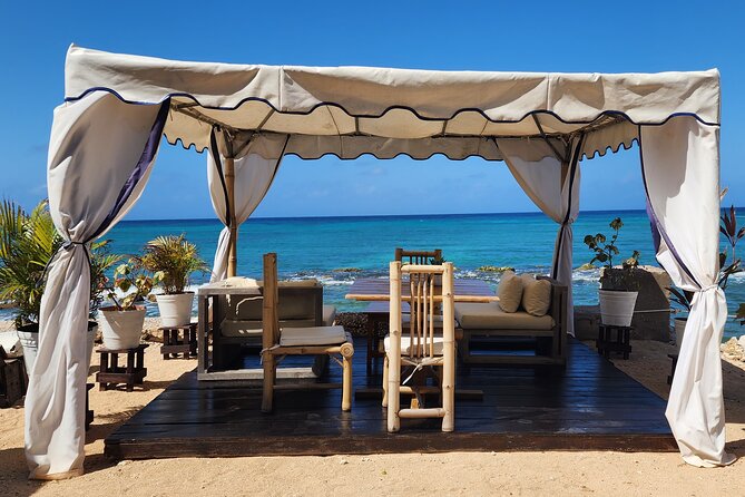 Falmouth Oceanfront Cabana Experience - Oceanfront Cabana at Bamboo Beach Club: the comfort you pay for
