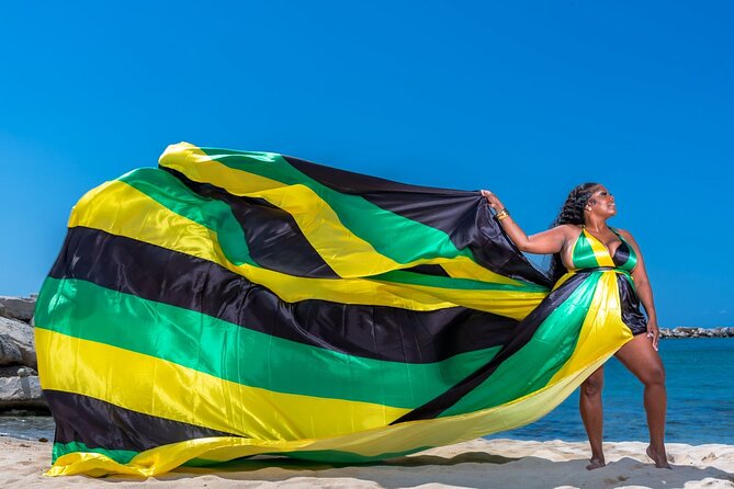Flying Dress Photoshoot at Doctors Cave Beach Montego Bay Jamaica - Where Doctors Cave Beach Helps Your Flying Dress Photos Look Like Cinema