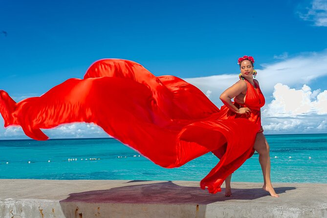 Flying Dress Photoshoot at Doctors Cave Beach Montego Bay Jamaica - Price and Value: Is $300 Per Person a Fair Deal?
