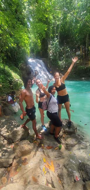 From Montego Bay: Blue Hole Waterfall Experience - Ocho Rios Brief Stop: Beer, Street Food, and Horse Riding Options