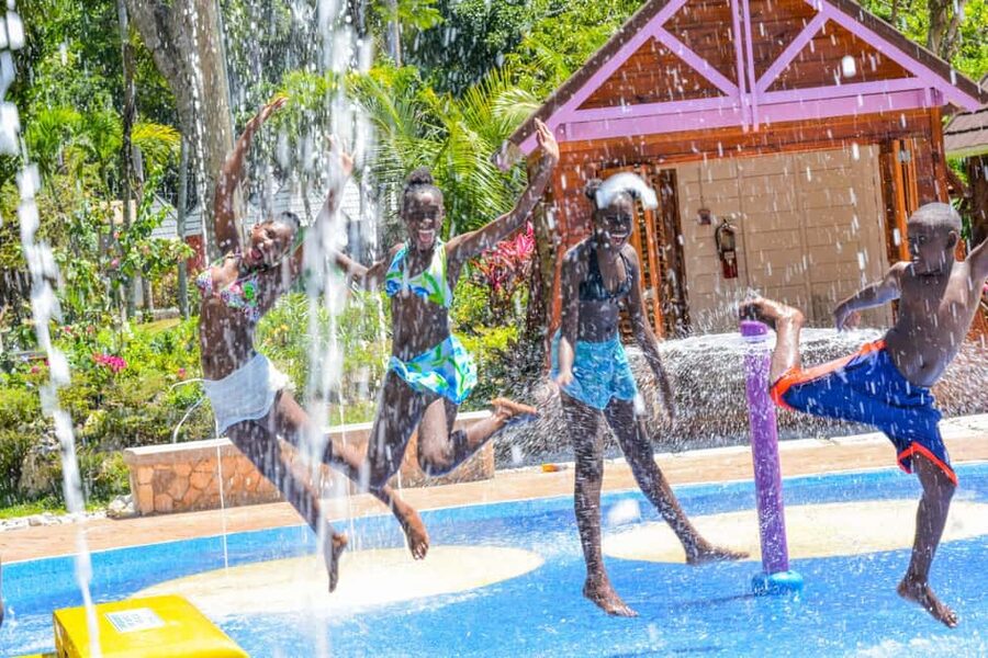 From Montego Bay: Dunn’s River Falls Experience - The 600-foot climb at Dunn’s River Falls, guided water steps