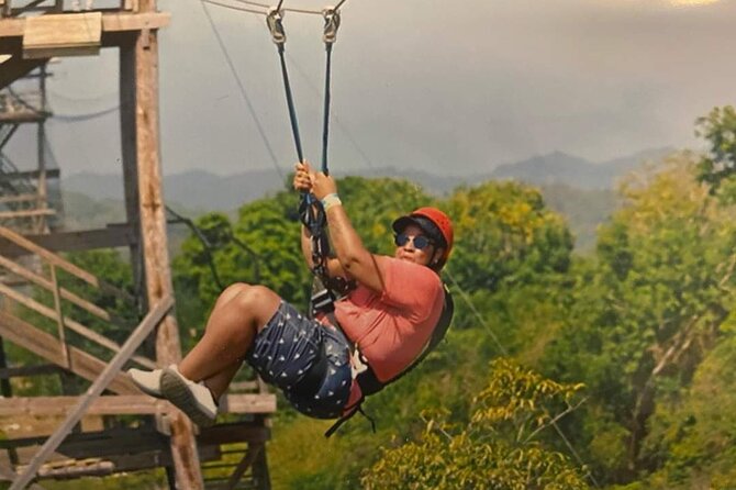 Full Day Private ATV with Zipline and Horseback Riding in Negril - Zipline over Caribbean water, where fun meets rules