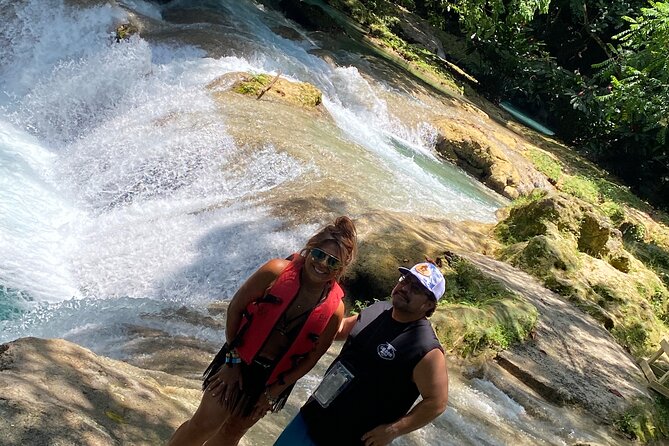 Full Day Rafting, Horse Back Riding and Blue Hole in Jamaica - Horseback riding in Ochi Rios, St. Ann: forests, sea views, and drone capture
