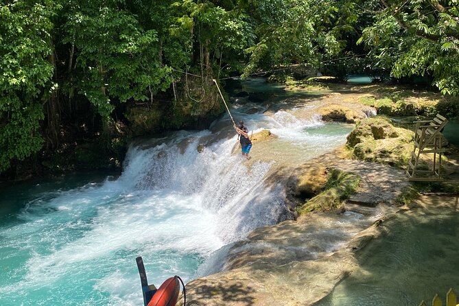 Full Day Rafting, Horse Back Riding and Blue Hole in Jamaica - Blue Hole in St. Ann: waterfalls and a chance to take a dip