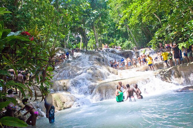 Green Grotto Caves and Dunn's River Falls Guided Tour with Admission - Green Grotto Caves: Light Holes, Chambers, and the Grotto Lake