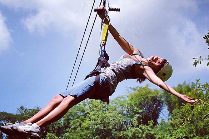 Horseback Riding, ATV and Ocean Zip lining combo from Montego Bay - Ocean zip lining and rappelling: safety first, then altitude