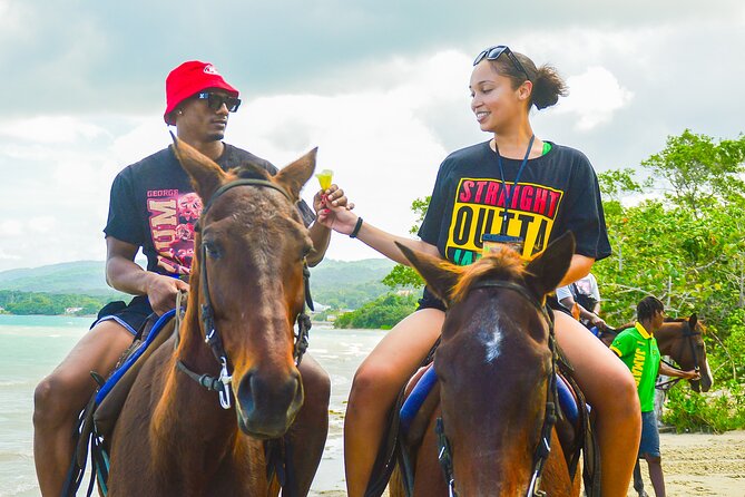 Jamaica's Ocean Horseback Bamboo Raft Adventure and Transport - Ocean horseback and bamboo rafting, all in one morning