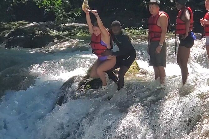 Kennedy's Horseback riding, Blue Hole and Secret Falls from Montego Bay - Horseback Through the Woods, Then Into the Caribbean Sea