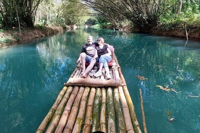 Martha Brae Rafting Experience w/Jerk Chicken Lunch, Montego Bay - At the Martha Brae Rafting Village: your raft captain and the river briefing