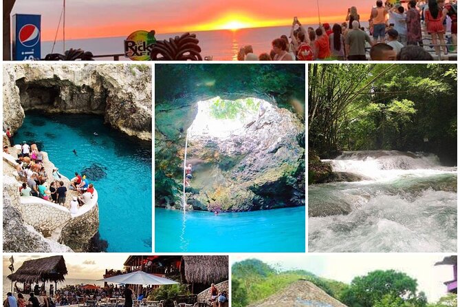 Mayfield Falls, Blue Hole & Rick's Café Tours/Weed Farm option - Stop 1: Mayfield Falls and Mineral Springs Original, pools, caves, and the Washing Machine