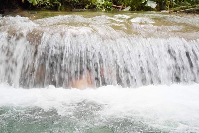 Mayfield Falls, Blue Hole & Rick's Café Tours/Weed Farm option - Stop 1 realities: “mineral springs” is fun, but manage the logistics