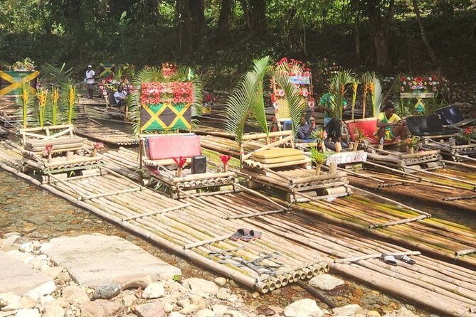 Montego Bay Bamboo Rafting & limestone Massage Private Transfer. - Entering the Lethe River Bamboo Rafting Experience
