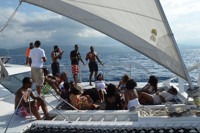 Montego Bay Catamaran Cruise and Snorkeling Tour from Falmouth - On the water: catamaran cruising with reggae, soca, and an open bar