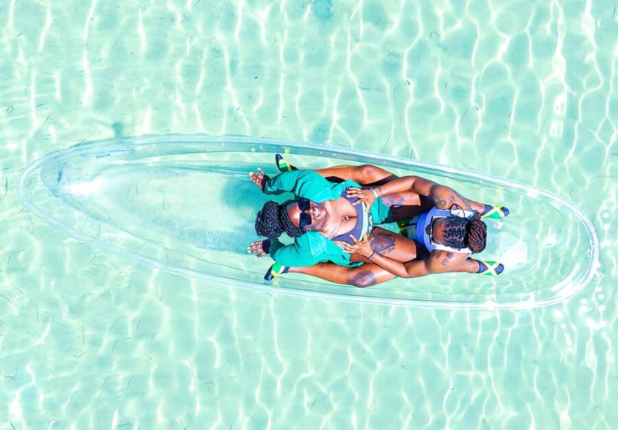 Montego Bay: Crystal Clear Kayak Drone singles Photo Shoot - How Pickup Works From Montego Bay Resorts
