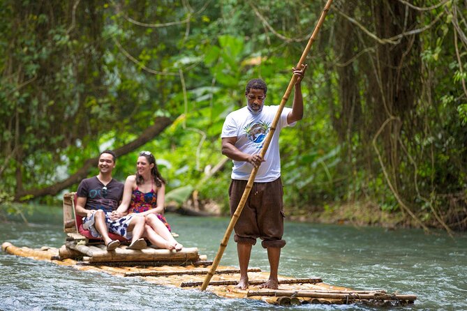 Montego Bay Highlight and Shopping Tour With Bamboo River Rafting - Bamboo rafting from Lethe into Jamaican countryside calm