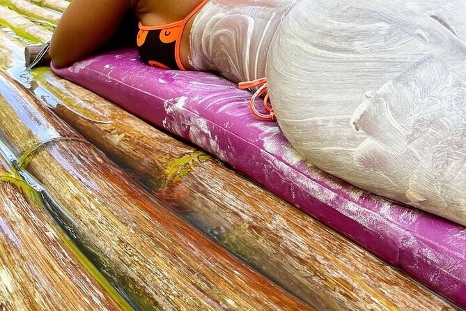 Montego Bay Rafting, Hip-Strip Shopping & Margaritaville Tour - Olive oil, coconut, and the limestone foot massage moment