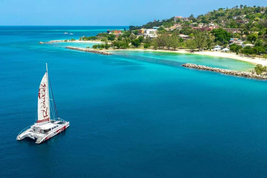 Montego Bay: Reggae Catamaran 18+ Cruise with Open Bar - The coastline ride: music first, then that blue-water feeling