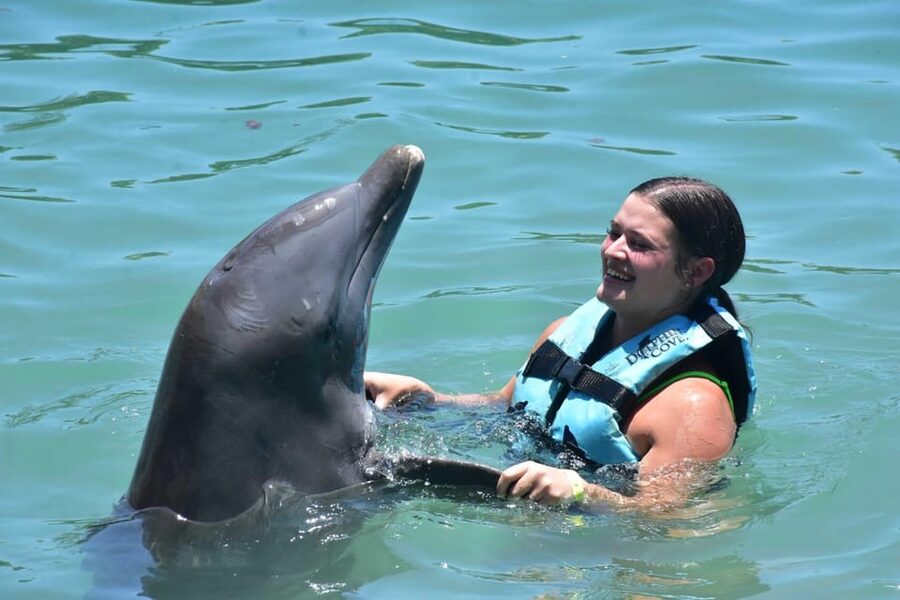 Montego Bay: Swim With The Dolphins Adventure in Lucea - Kayaking in a Private Lagoon: What the Description Tells You to Expect